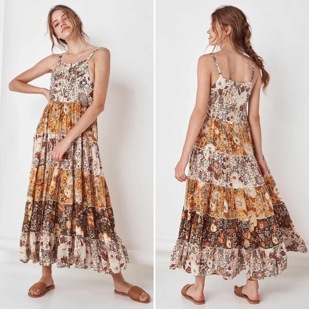 🌼SOLD🌼 EUC Spell Designs Desert Daisy Maxi Dress in Mustard